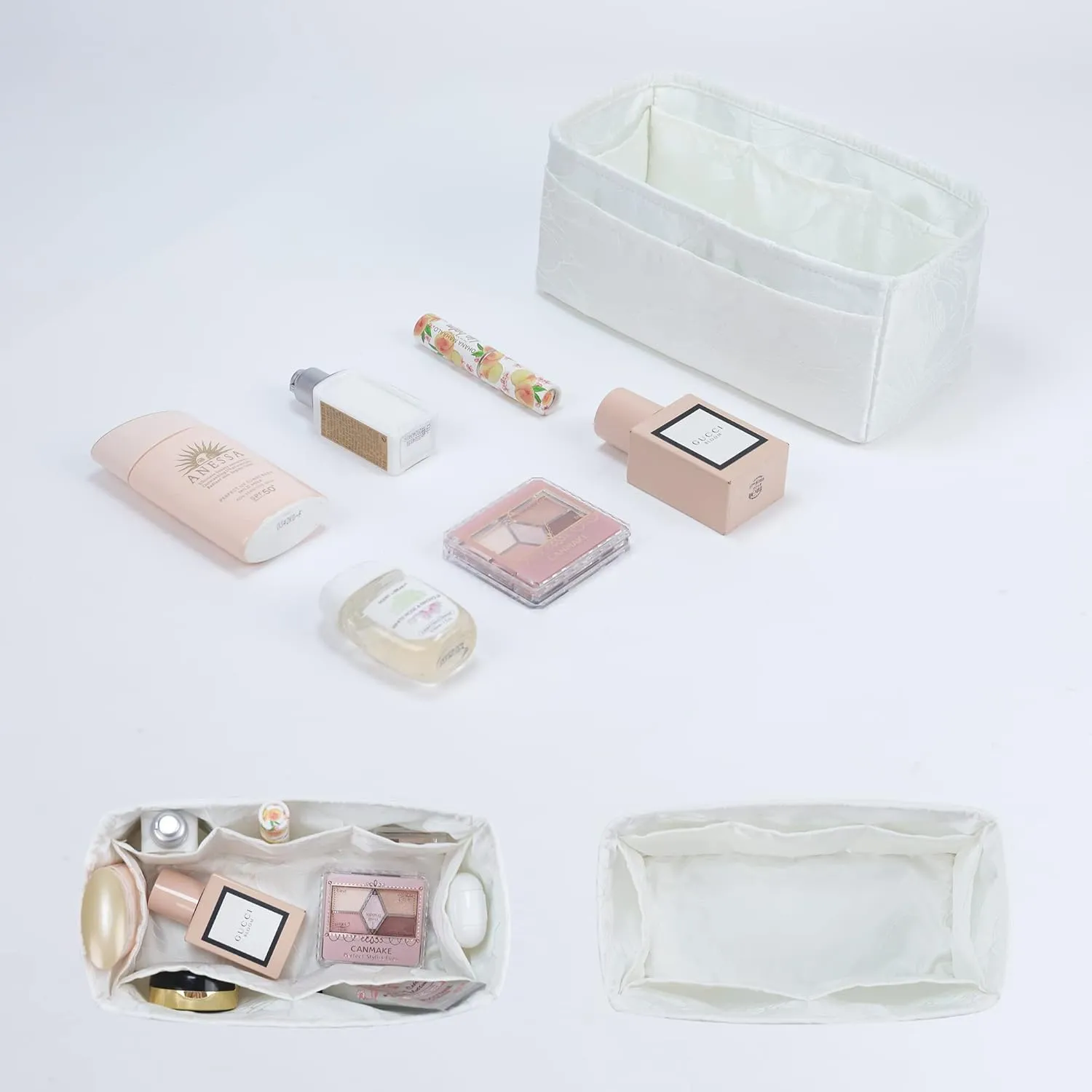 Purse Organizer Insert fits Kelly24/24 mini/29/35 bags, Lightweight Bag organizer for Women Luxury Handbag Tote, Soft Inner Bag (24/24-29, Snowflake)