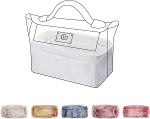 Purse Organizer Insert fits Kelly24/24 mini/29/35 bags, Lightweight Bag organizer for Women Luxury Handbag Tote, Soft Inner Bag (24/24-29, Snowflake)