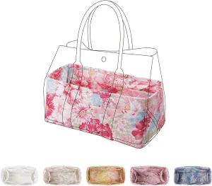 Purse Organizer Insert for Garden Party 30/36/49 bags, Lightweight Handbag Tote Organizer Liner, bag in bag (GP30, Blooming)