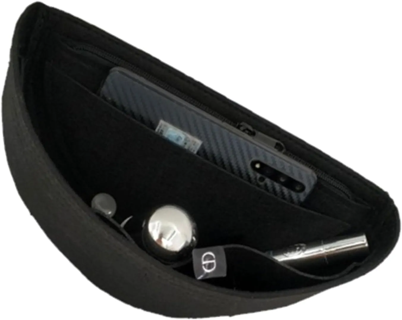Purse Organizer Insert for Waistpack Inner Sleeve BUMBAG Lining Bag Storage Bag2047black