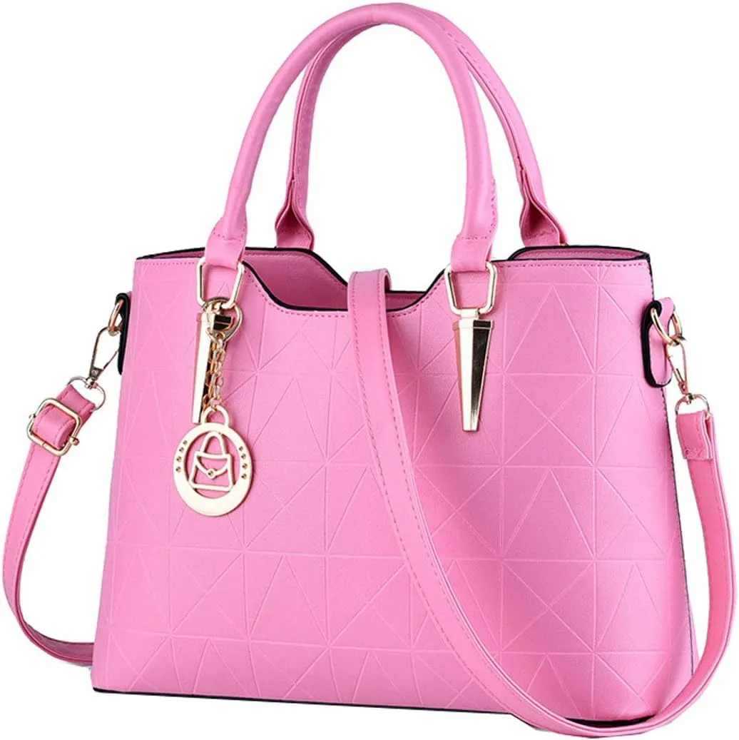 Purses and Handbags for Women Fashion Ladies PU Leather Top Handle Satchel Shoulder Tote Bags