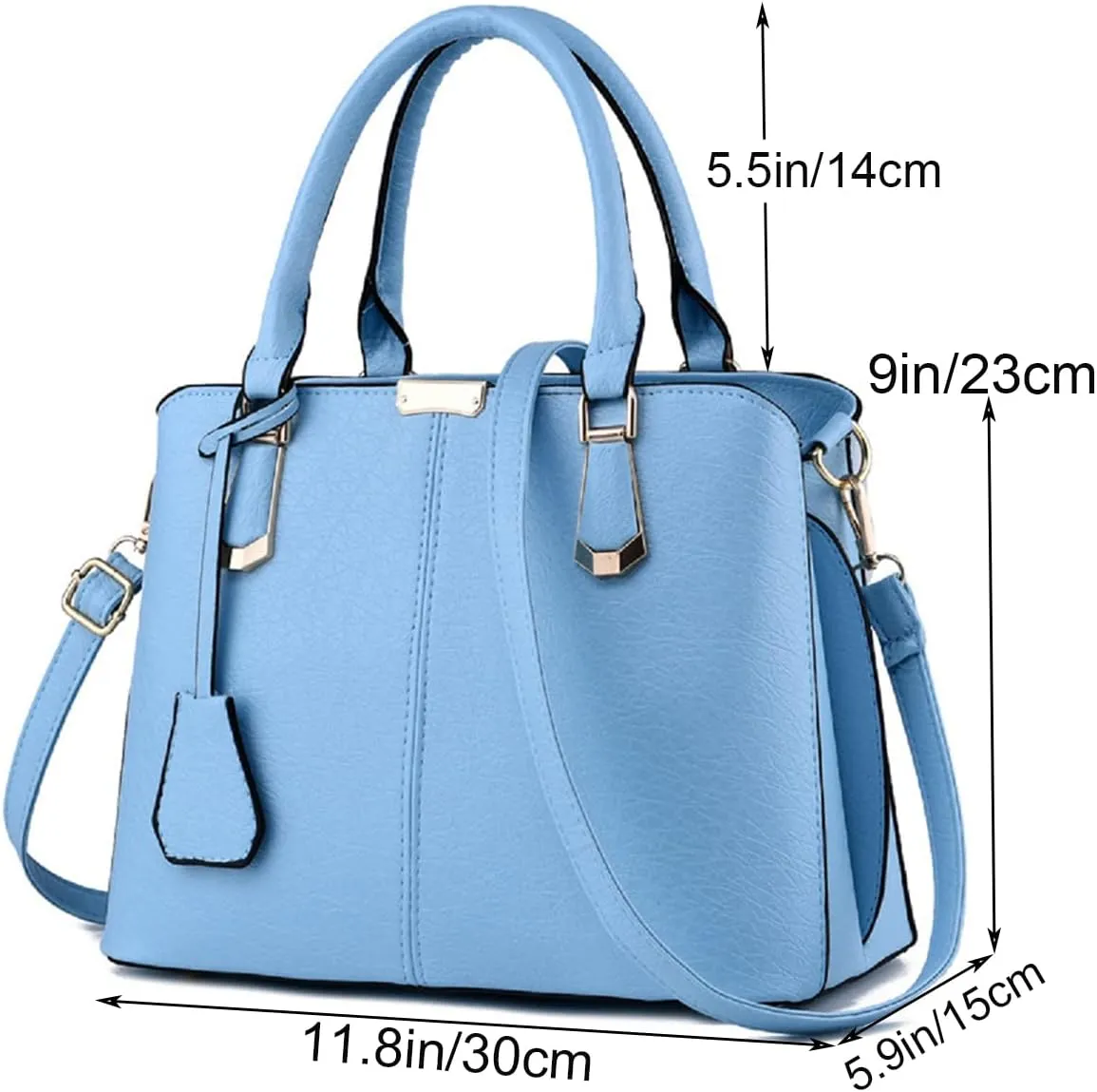 Purses and Handbags for Women Fashion Ladies PU Leather Top Handle Satchel Shoulder Tote Bags