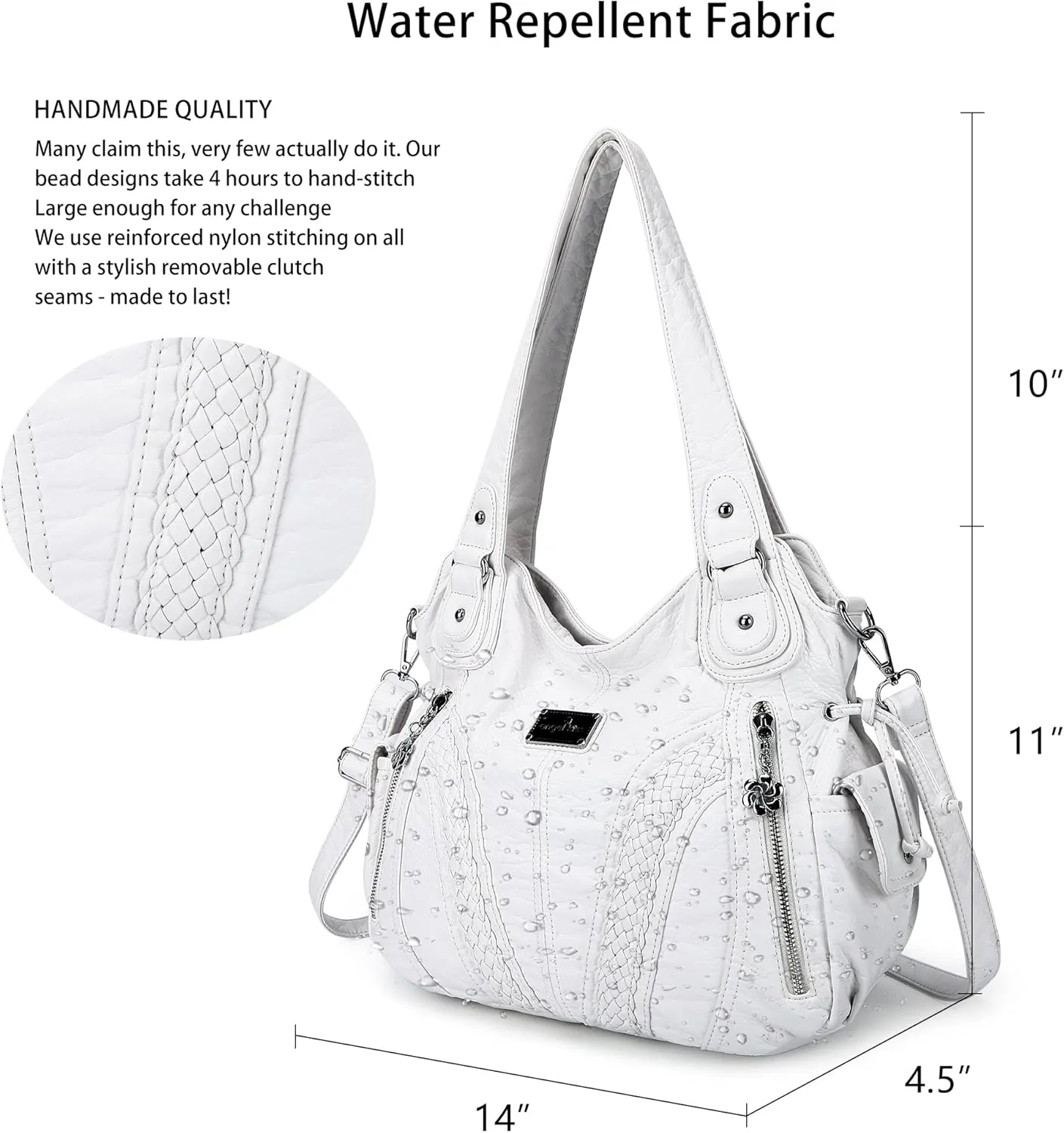 Purses and Handbags Women Fashion Tote Bag Shoulder Bags Top Handle Satchel Purses Washed Synthetic Leather Handbag