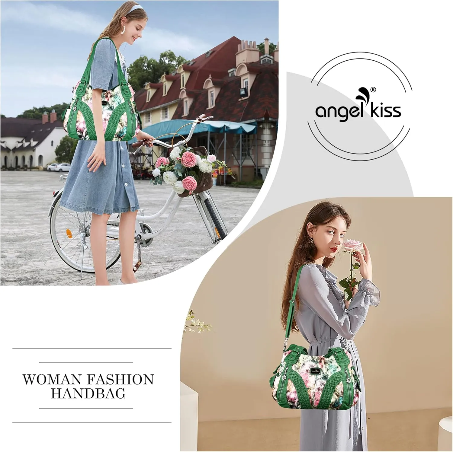 Purses and Handbags Women Fashion Tote Bag Shoulder Bags Top Handle Satchel Purses Washed Synthetic Leather Handbag