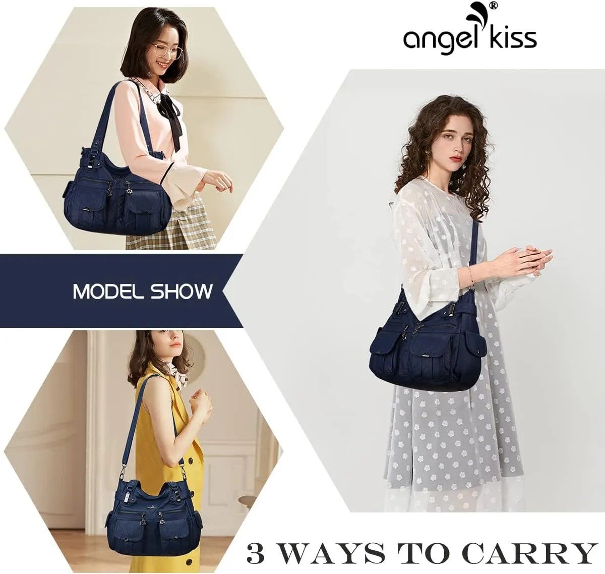Purses and Handbags Women Tote Shoulder Top Handle Satchel Hobo Bags Fashion Washed Leather Purse