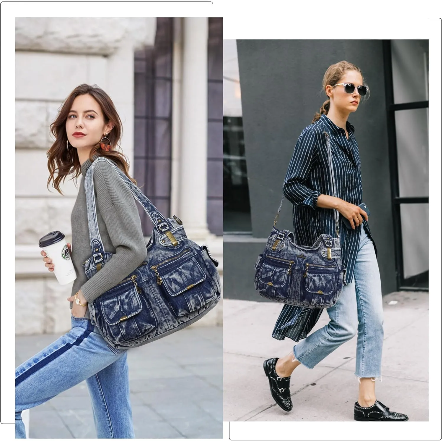 Purses and Handbags Women Tote Shoulder Top Handle Satchel Hobo Bags Fashion Washed Leather Purse