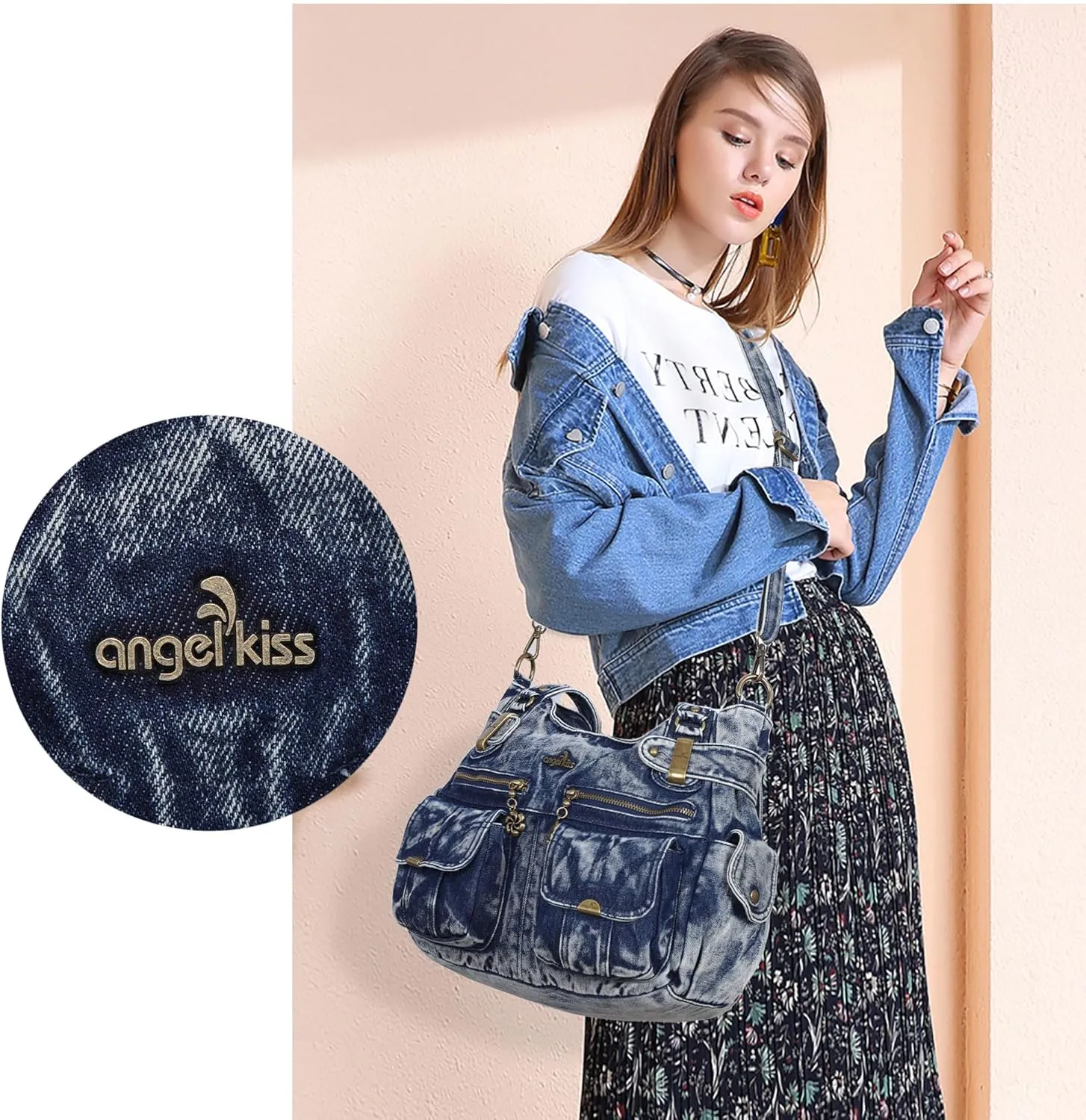 Purses and Handbags Women Tote Shoulder Top Handle Satchel Hobo Bags Fashion Washed Leather Purse