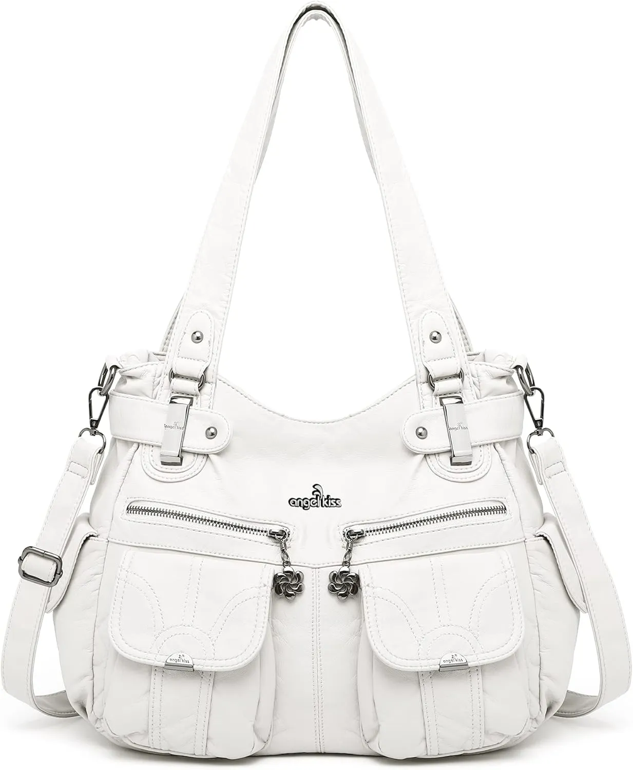 Purses and Handbags Women Tote Shoulder Top Handle Satchel Hobo Bags Fashion Washed Leather Purse