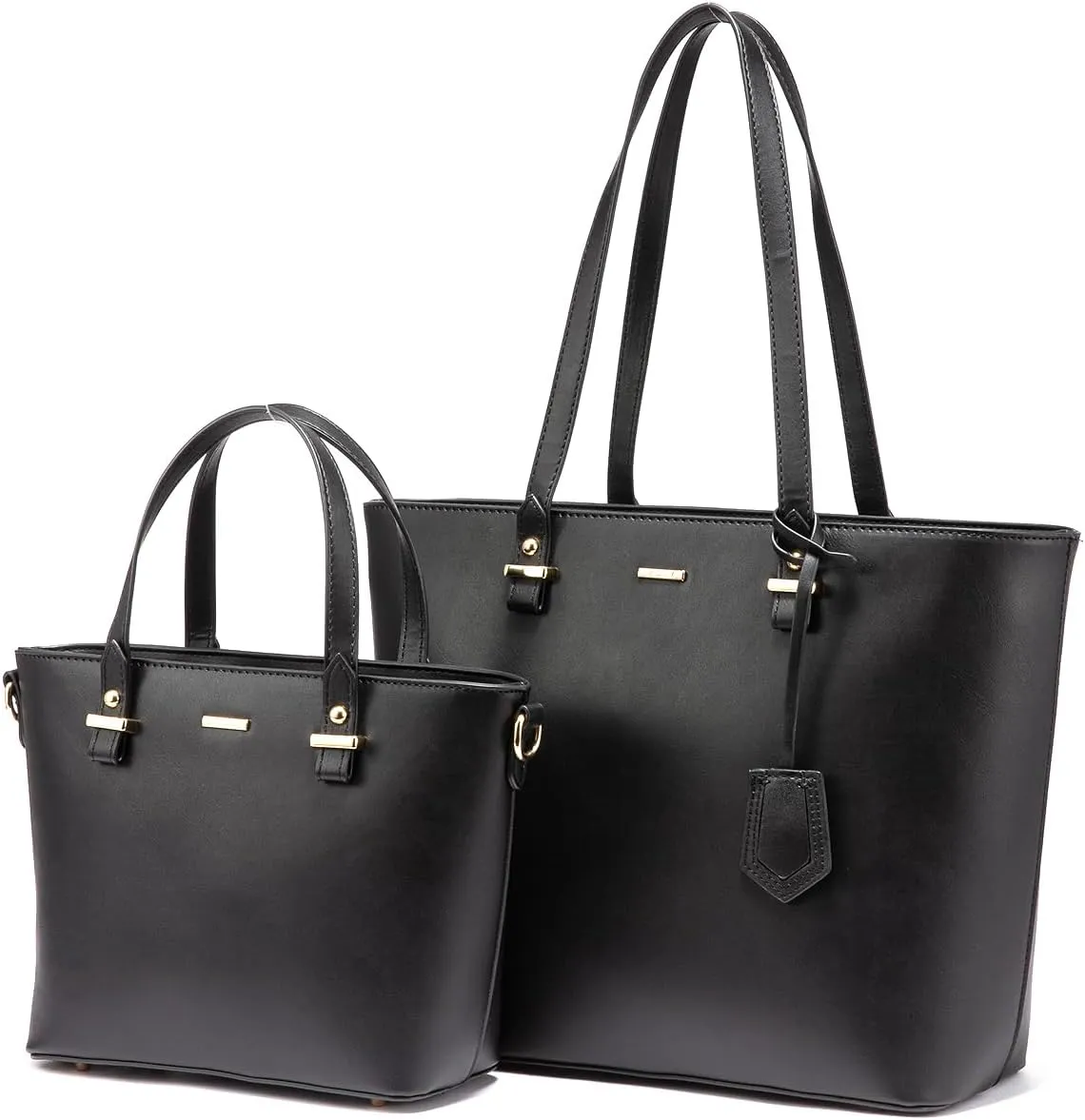 Purses for Women Classic Shoulder Tote Satchel Hobo Bags 3pcs Handbags Gift for Her Brown