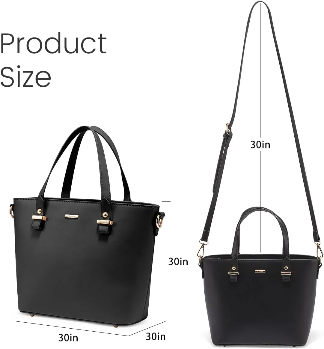 Purses for Women Classic Shoulder Tote Satchel Hobo Bags 3pcs Handbags Gift for Her Brown