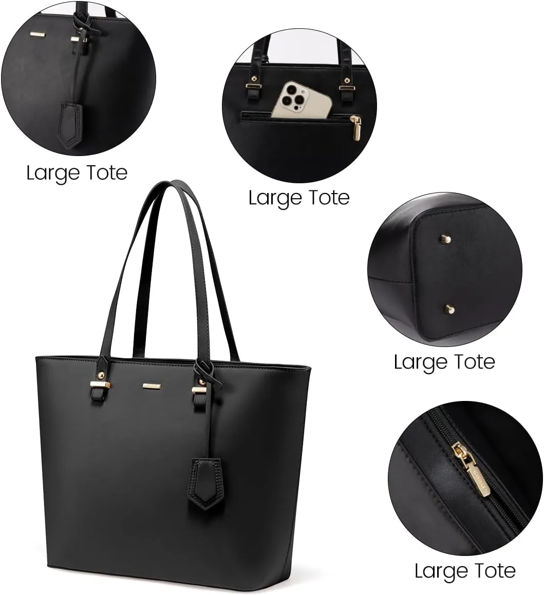 Purses for Women Classic Shoulder Tote Satchel Hobo Bags 3pcs Handbags Gift for Her Brown