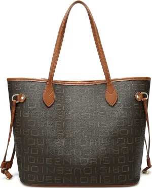 Queenoris Tote Bag for Women, Designer Fashion Purses Top Handle Satchel Large Capacity Classic Shoulder Bags
