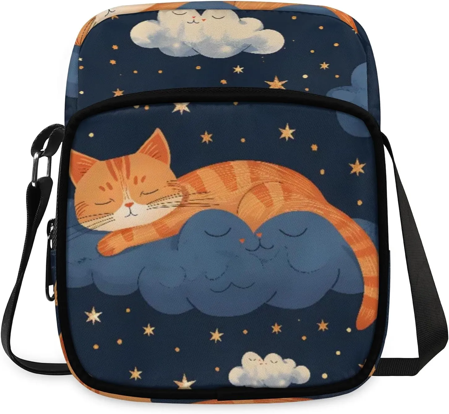 Quiet Cats Crossbody Sling Bags Sling Backpack Shoulder Bag Lightweight Travel Backpack Fanny Packs Purses Handbags for Men Women Travel Cycling Skating