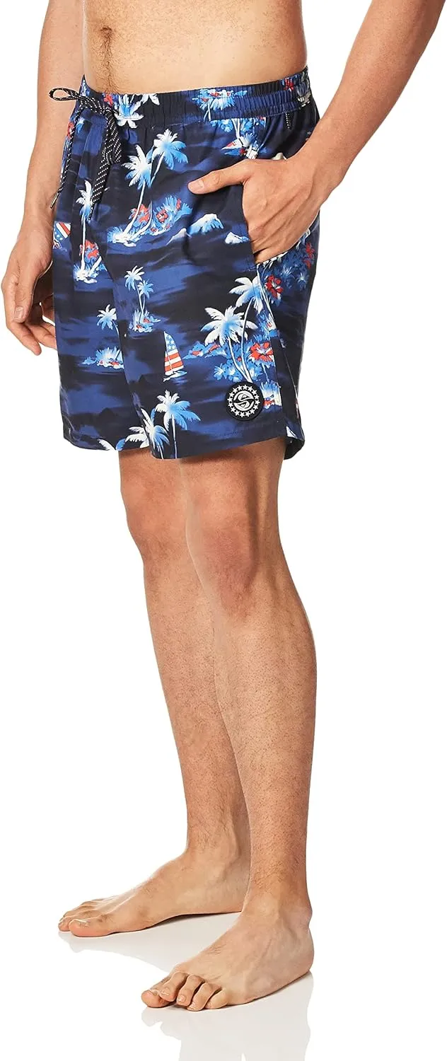 Quiksilver Men's Standard 17 Inch Elastic Waist Swim Trunk Bathing Suit Short