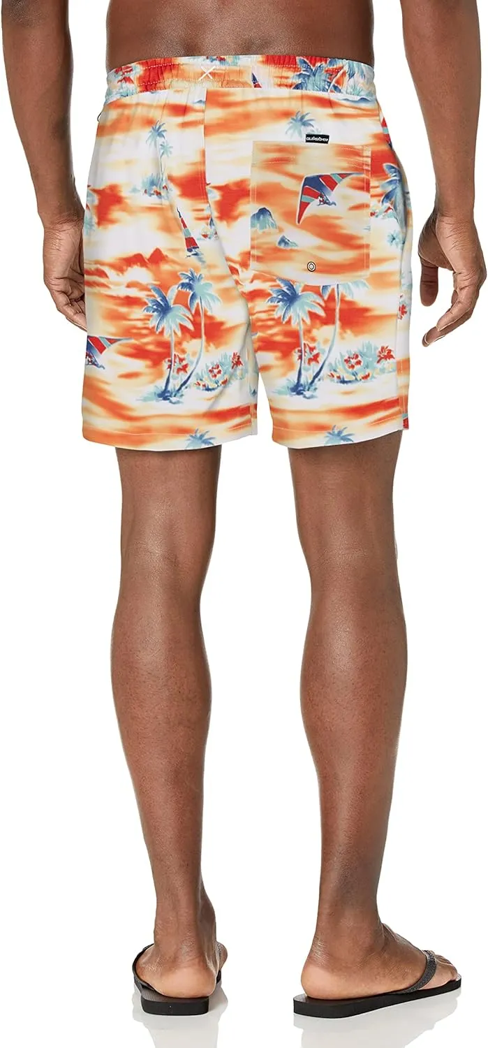 Quiksilver Men's Standard 17 Inch Elastic Waist Swim Trunk Bathing Suit Short