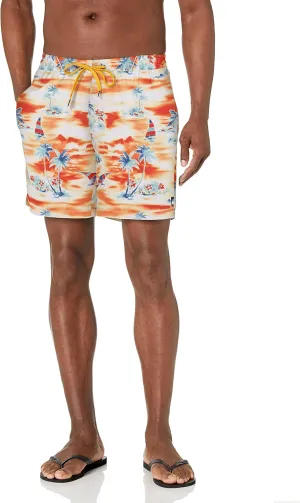 Quiksilver Men's Standard 17 Inch Elastic Waist Swim Trunk Bathing Suit Short