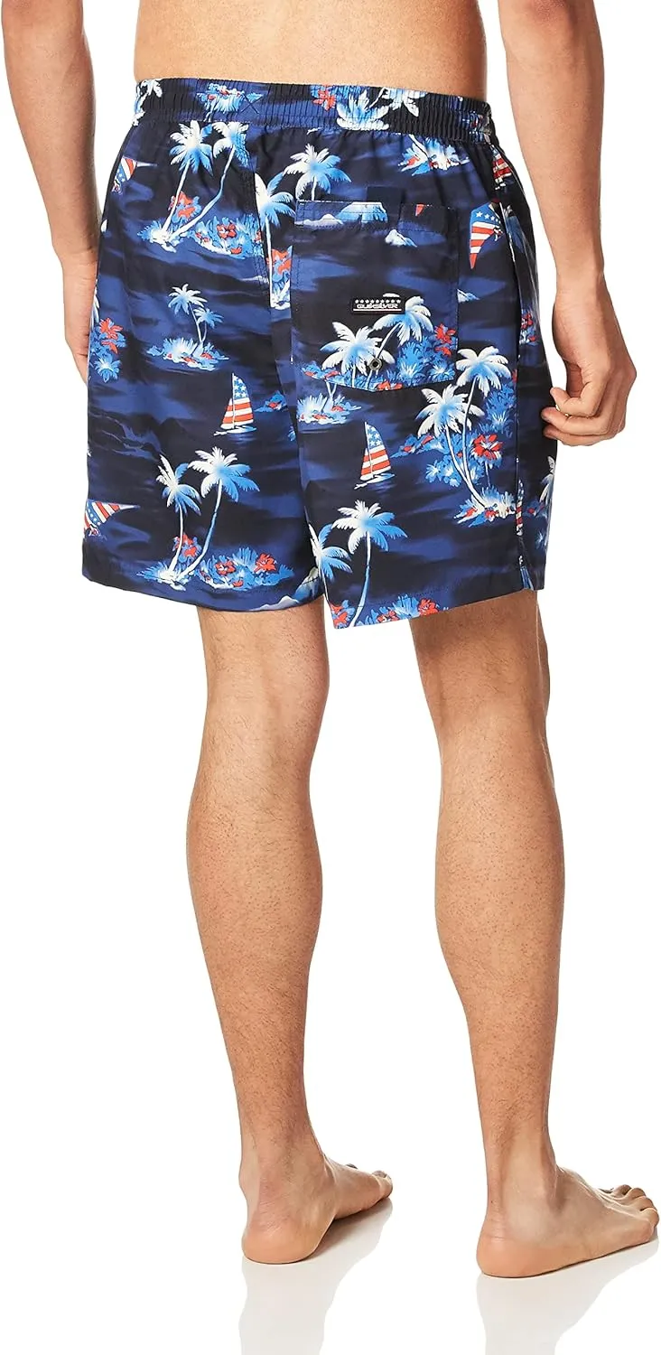 Quiksilver Men's Standard 17 Inch Elastic Waist Swim Trunk Bathing Suit Short