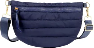 Quilted Crossbody Bags for Women Puffer Fanny Pack Sling Bag Puffy Chest Belt Bum Waist Bag Crossbody Purse Bags Quilted Shoulder Bag for Women Gift