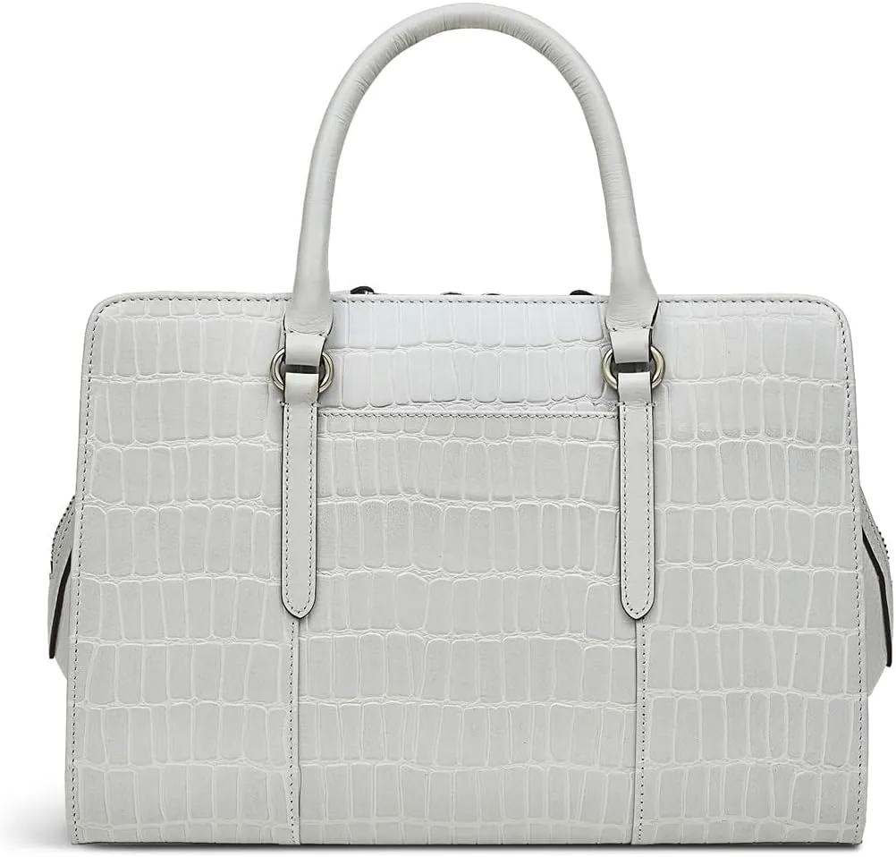 RADLEY London Angel Lane Faux Crocodile Women's Medium Leather Ziptop Satchel Bag