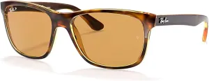 Ray-Ban RB4181 Square Sunglasses For Men   BUNDLE with Designer iWear Eyewear Kit