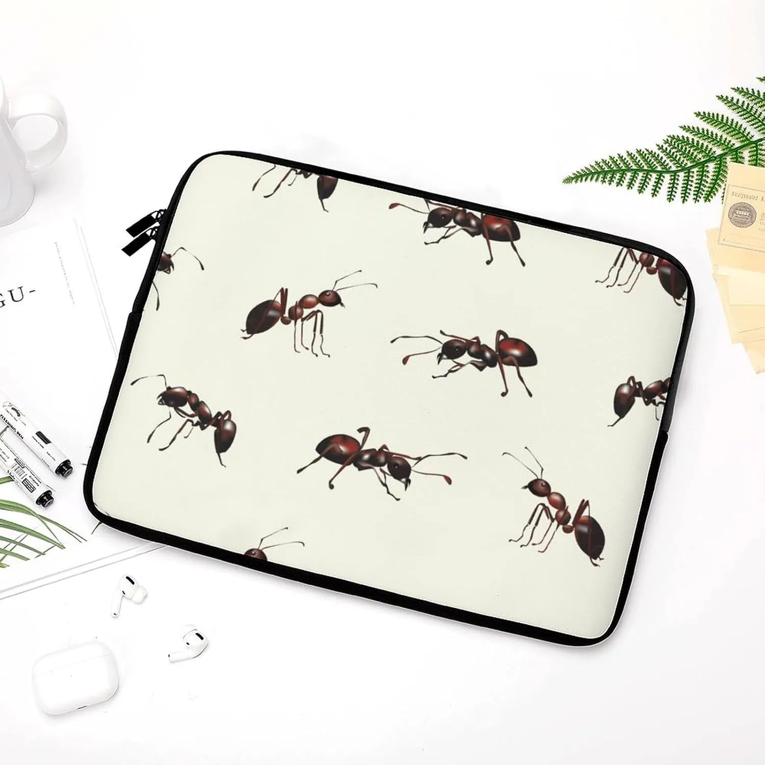 Realistic Ants Personalized Laptop Bag Business Casual Laptop Case Slim Computer Bag Briefcase