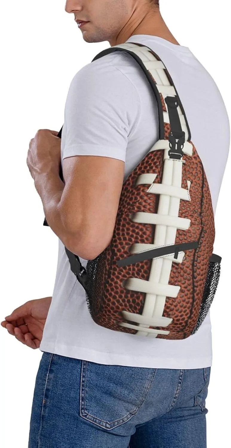 Red Spider Web Crossbody Backpack Chest Bag For Men Women Large Capacity Shoulder Sling Bag Cycling Travel Daypack