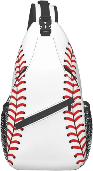 Red Spider Web Crossbody Backpack Chest Bag For Men Women Large Capacity Shoulder Sling Bag Cycling Travel Daypack
