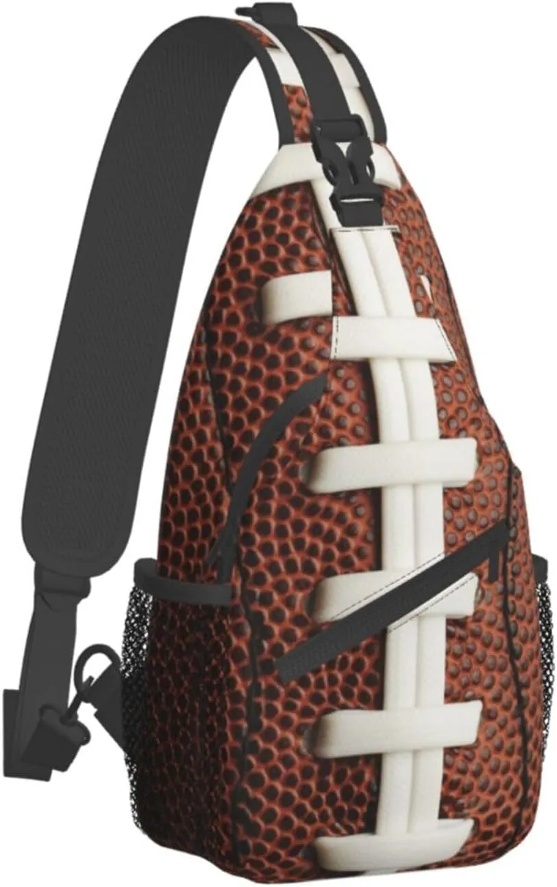 Red Spider Web Crossbody Backpack Chest Bag For Men Women Large Capacity Shoulder Sling Bag Cycling Travel Daypack