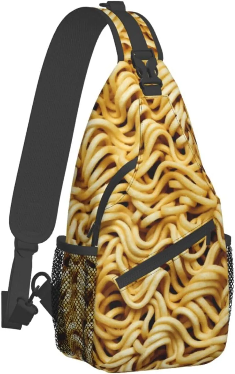 Red Spider Web Crossbody Backpack Chest Bag For Men Women Large Capacity Shoulder Sling Bag Cycling Travel Daypack