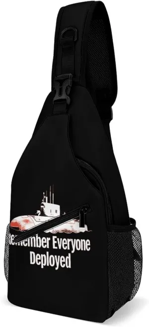 Remember Everyone Deployed Fashion Sling Bag Backpack Crossbody Shoulder Chest Bags Hiking Daypack