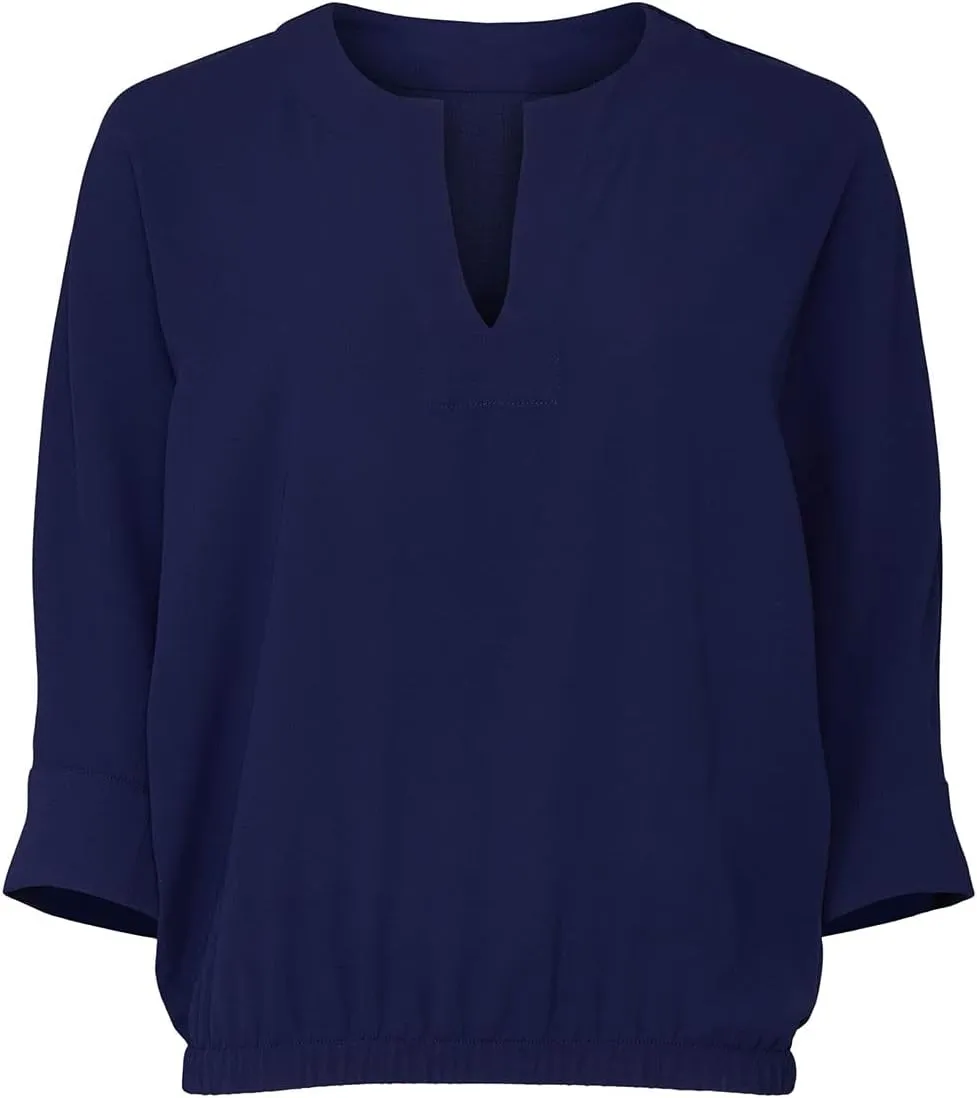 Rent The Runway Pre-Loved Navy Elastic Waist Blouse