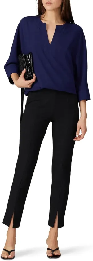 Rent The Runway Pre-Loved Navy Elastic Waist Blouse