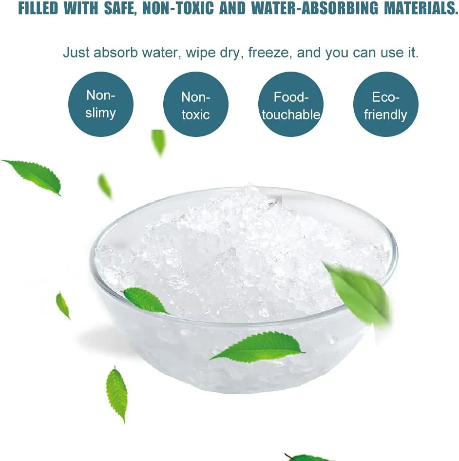 Reusable Dry Ice Packs for Shipping & Storage - Long Lasting Cold Packs for Lunch Box & Coolers - Ideal for Frozen Food & Drinks
