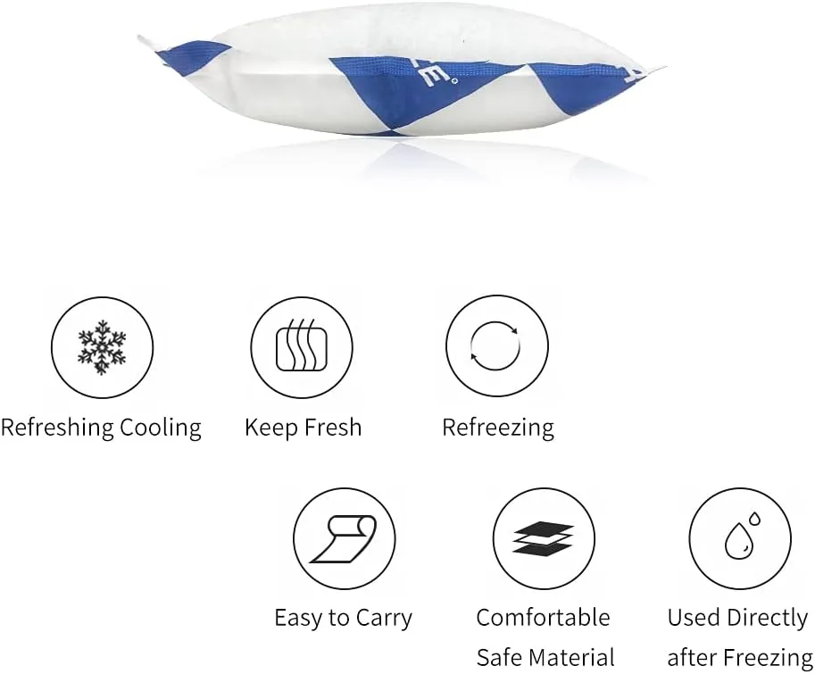 Reusable Dry Ice Packs for Shipping & Storage - Long Lasting Cold Packs for Lunch Box & Coolers - Ideal for Frozen Food & Drinks