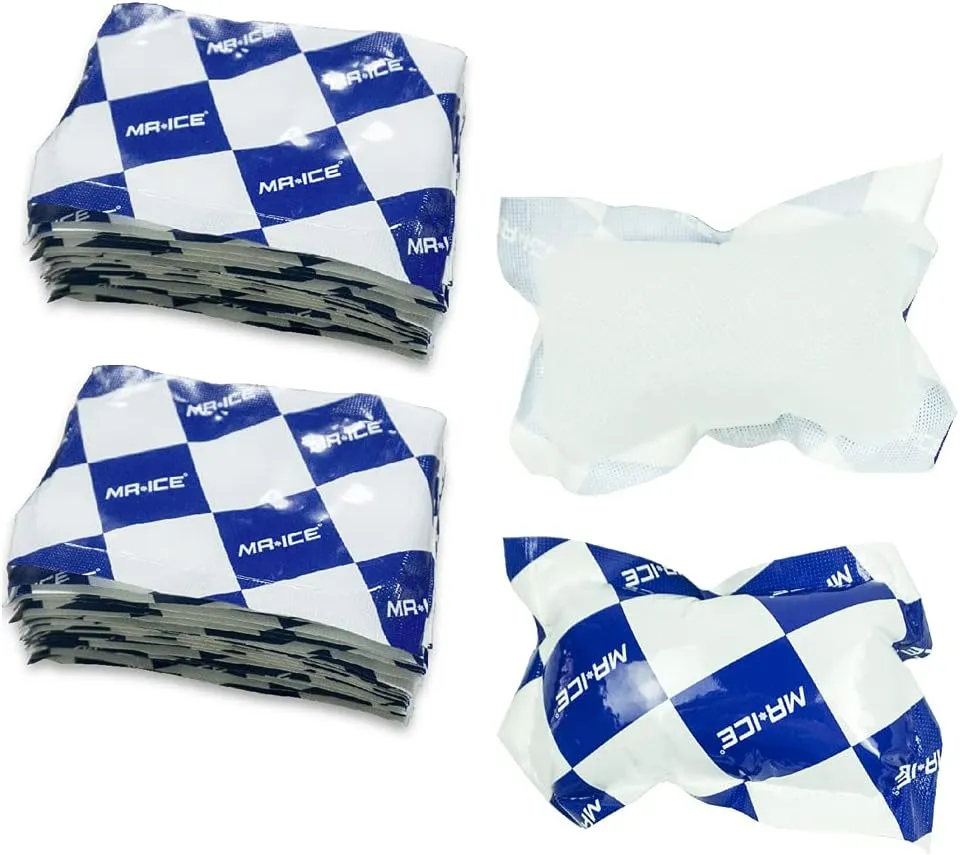 Reusable Dry Ice Packs for Shipping & Storage - Long Lasting Cold Packs for Lunch Box & Coolers - Ideal for Frozen Food & Drinks