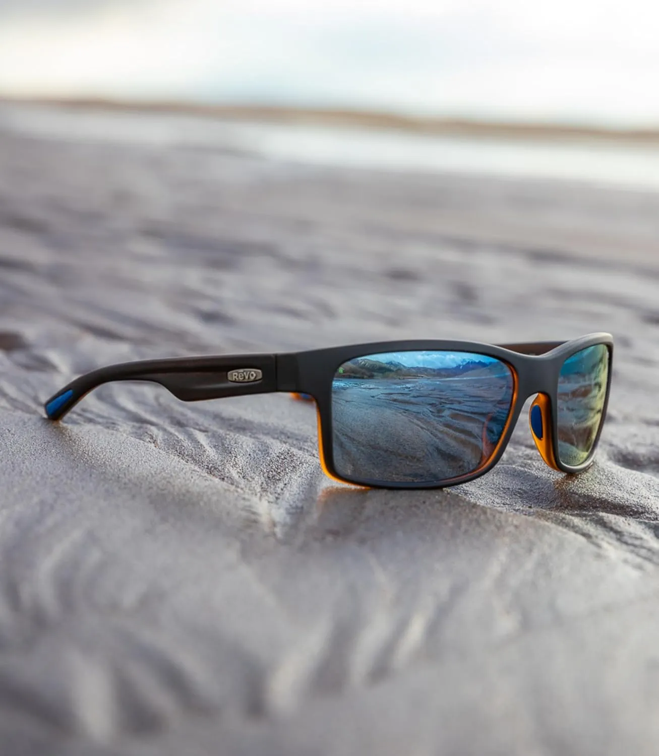 Revo Sunglasses Crawler: Polarized Lens with Performance Rectangle Wrap Frame
