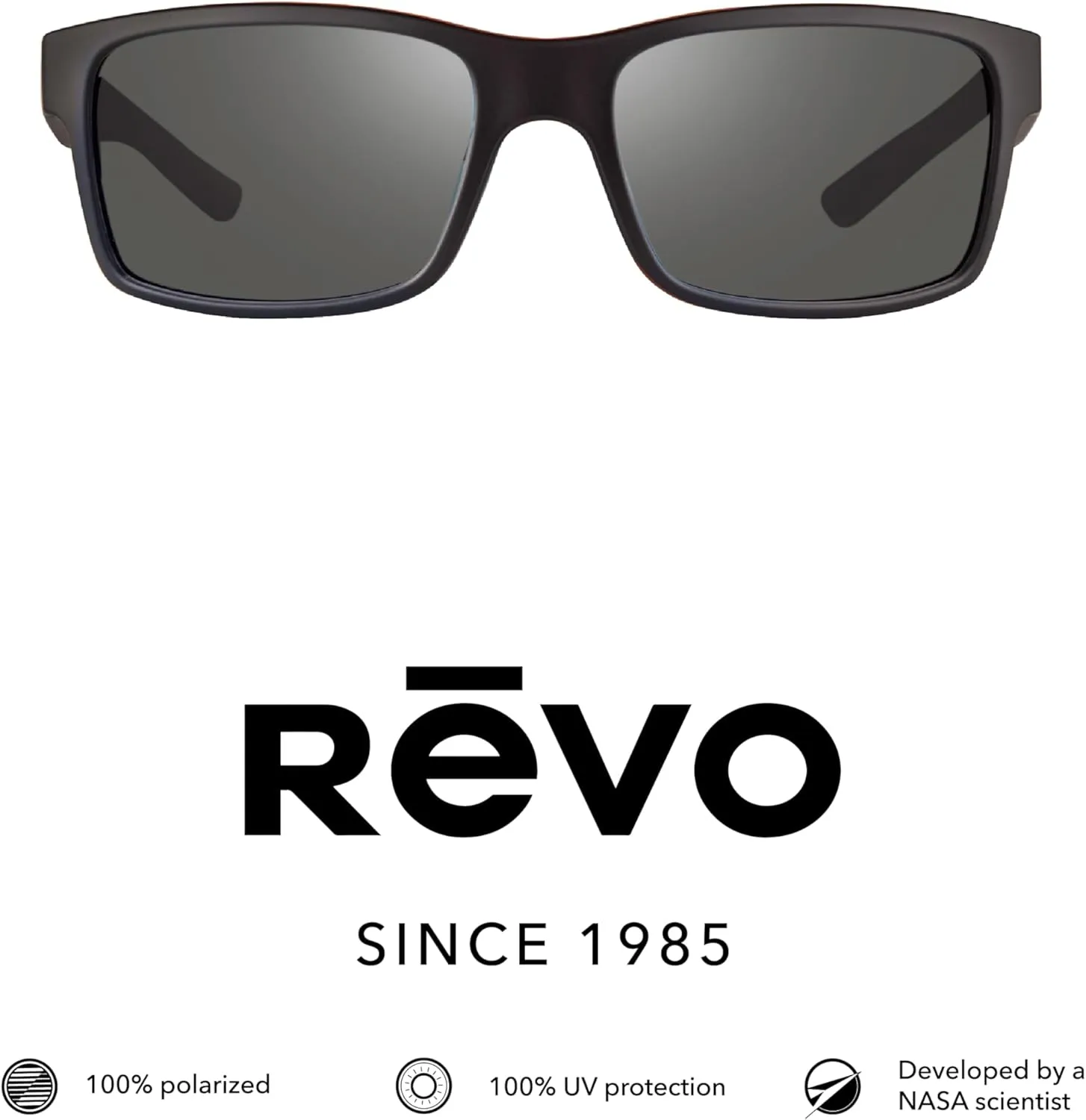 Revo Sunglasses Crawler XL: Polarized Performance Rectangle Sport Wrap Frame