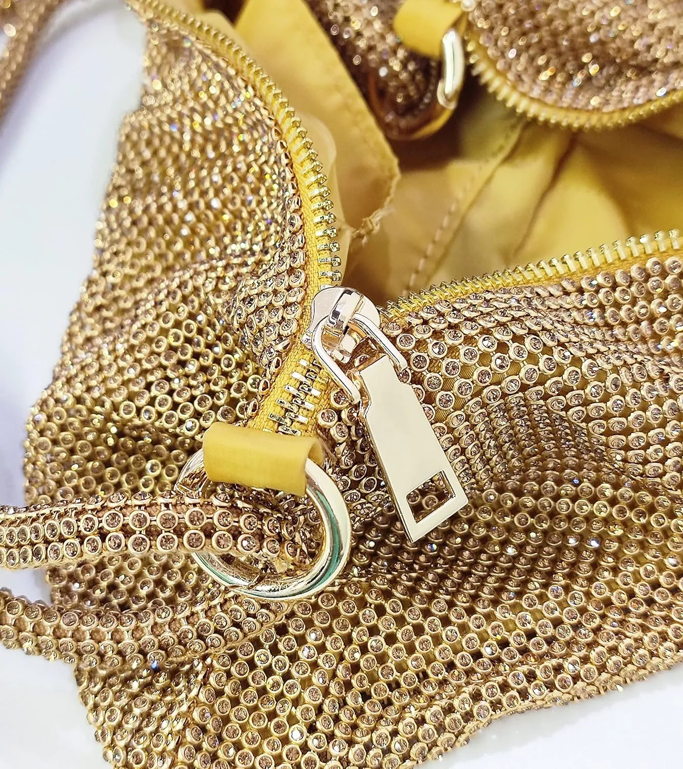 Rhinestone Hobo Bag for Women Rhinestone Purses Sparkly Evening Handbag Shiny Diamond Purse for Wedding Parties 2024