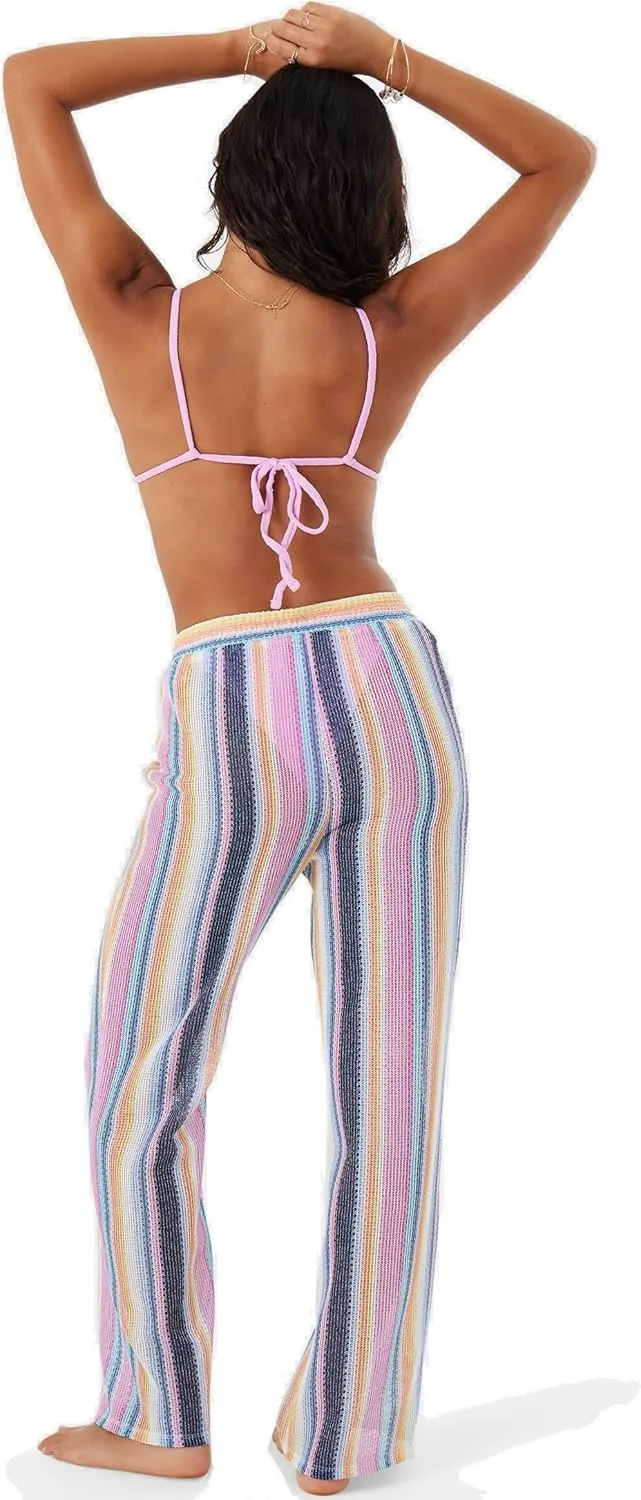 Roxy Women’s Beach Casual Drawstring Elastic Waist, Tavel, Everyday Wear, Summer Pant