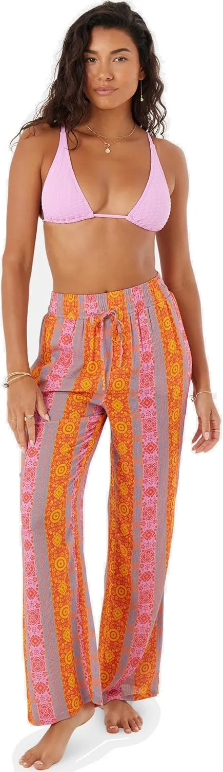 Roxy Women’s Beach Casual Drawstring Elastic Waist, Tavel, Everyday Wear, Summer Pant