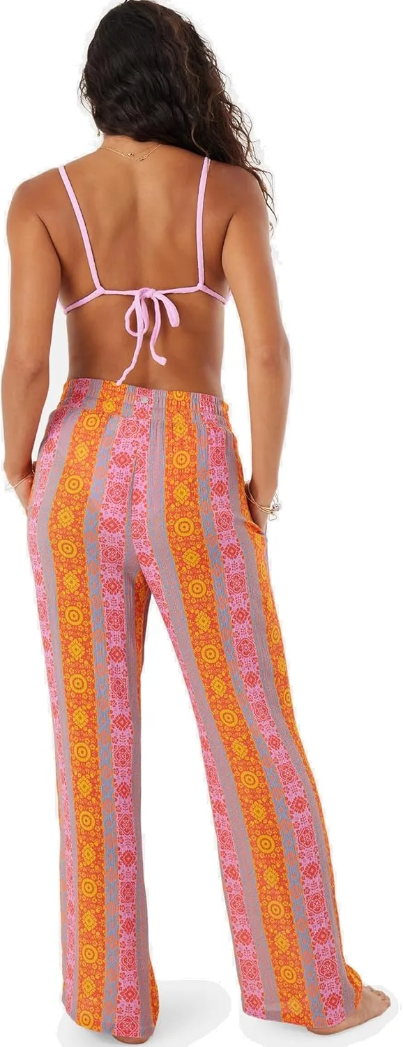 Roxy Women’s Beach Casual Drawstring Elastic Waist, Tavel, Everyday Wear, Summer Pant