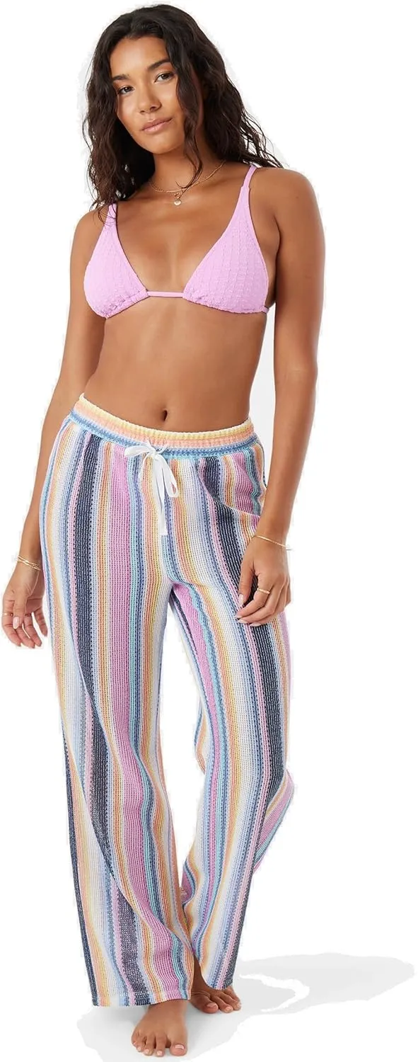 Roxy Women’s Beach Casual Drawstring Elastic Waist, Tavel, Everyday Wear, Summer Pant