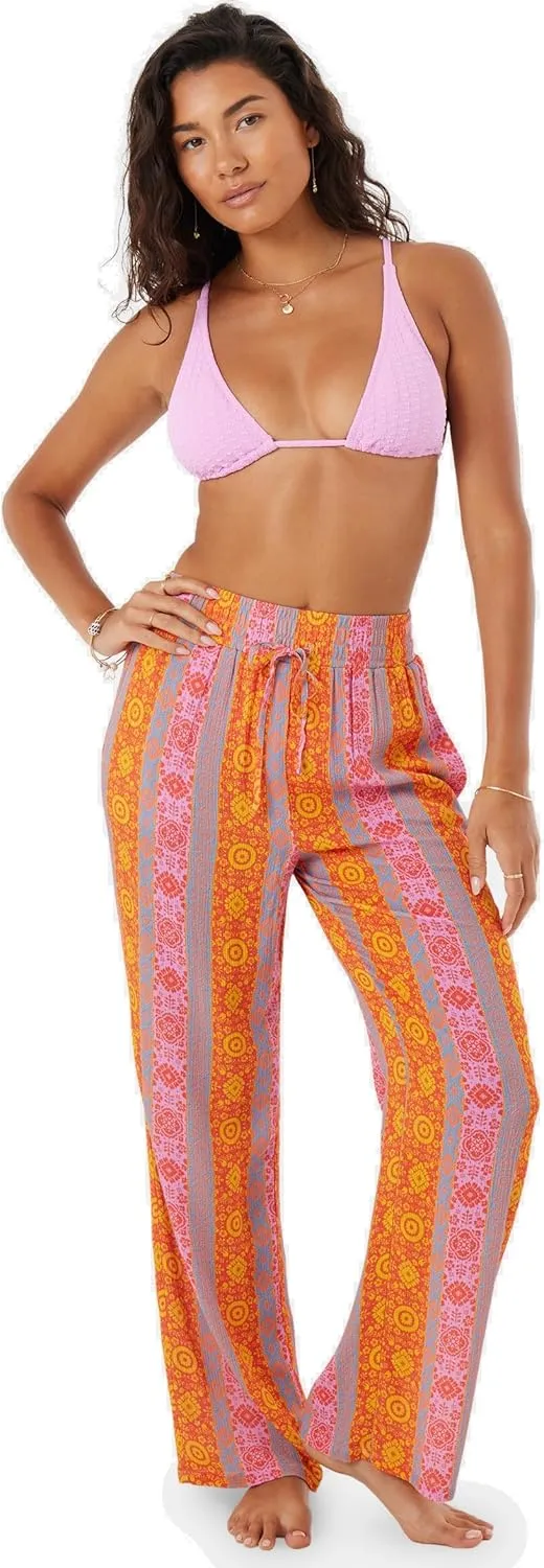 Roxy Women’s Beach Casual Drawstring Elastic Waist, Tavel, Everyday Wear, Summer Pant