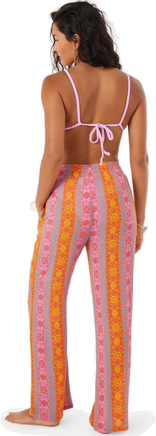 Roxy Women’s Beach Casual Drawstring Elastic Waist, Tavel, Everyday Wear, Summer Pant