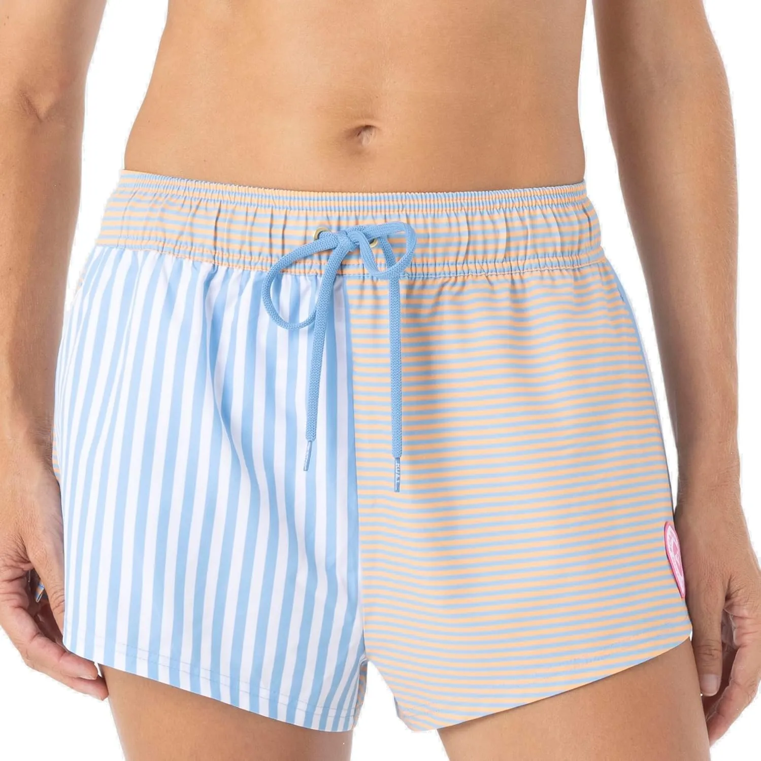 Roxy Women's Swim Elastic Waist Drawcord Casual Summer Beach Cover-up Board Shorts