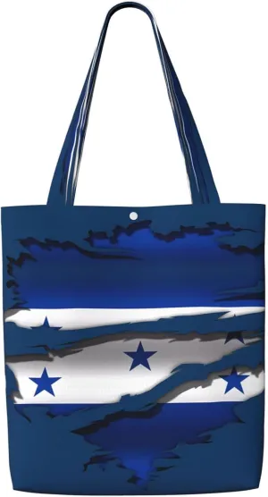 Saint Kitts and Nevis Roots Flag Fingers Print Canvas Totes Bag Shoulder Bags Shopping Crossbody 13.8 X 15.4 inch