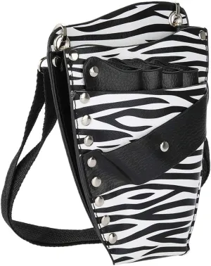 Salon Barber Hairdressing Scissors Holster Pouch, Barber Shears Holster, Hair Stylist Tools Bag with Waist Shoulder Belt PU Leather Shear Holder for Combs, Hair Clips