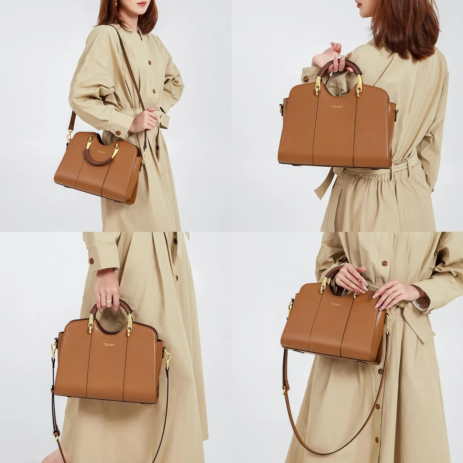 Satchel Bag for Women Fanshion Leather Ladies Top Handle Tote Shoulder Bag Purses and Handbags