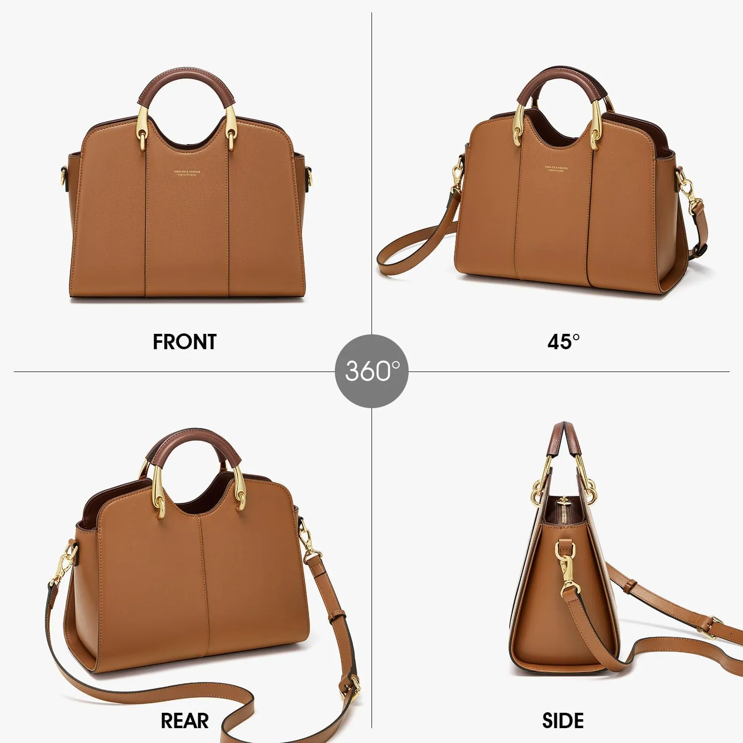 Satchel Bag for Women Fanshion Leather Ladies Top Handle Tote Shoulder Bag Purses and Handbags