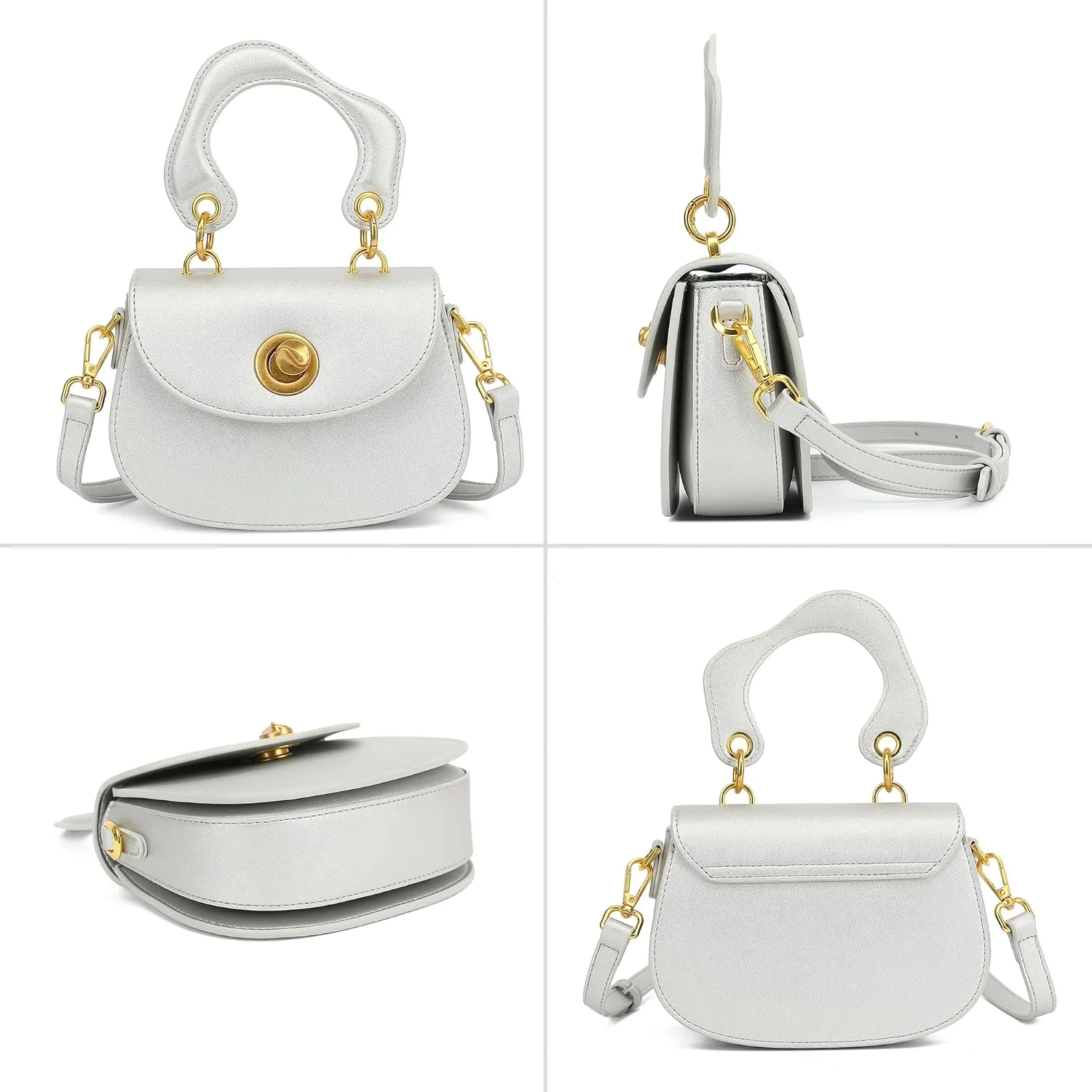 Scarleton Crossbody Bags for Women, Purses for Women, Lightweight Shoulder Bag Purse, Crossbody Bag with 2 Straps, H2087